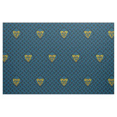 Gold/Blau-/Schwarzwebart, Diamant, keltisches Stoff (Fat Quarter (45,7 x 55,9 cm))