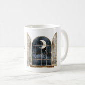 Gold Blau Silber Sterne Kaffeetasse (VorderseiteRechts)