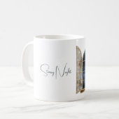 Gold Blau Silber Sterne Kaffeetasse (Vorderseite Links)