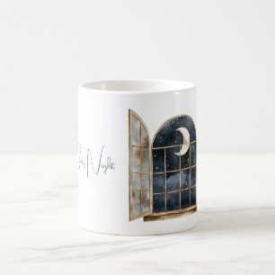 Gold Blau Silber Sterne Kaffeetasse