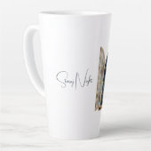 Gold Blau Silber Sterne Milchtasse (Linke Ecke)