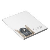 Gold Blau Silber Sterne Notizblock (angewinkelt)