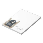 Gold Blau Silber Sterne Notizblock (Rotiert)