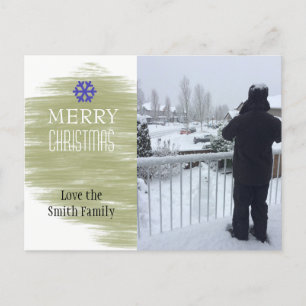 Gold Blend Holiday Foto Card Feiertagspostkarte