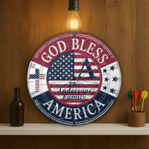 Gold Bless America Kundenname 4. Juli