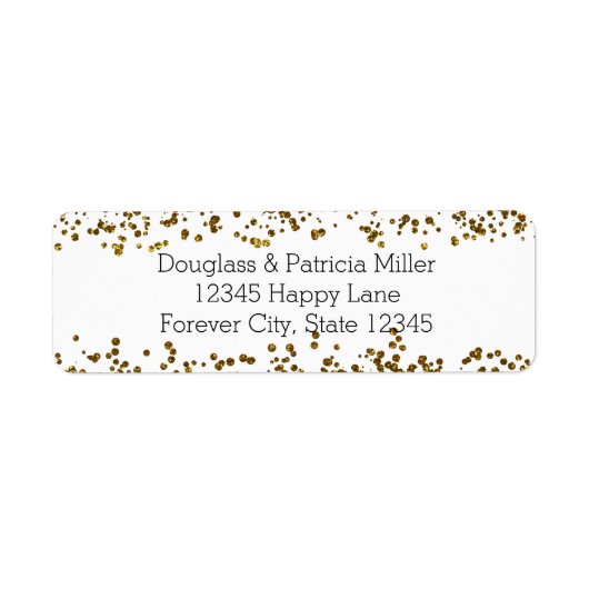 Gold Bling Glitzer Confetti (Vorne)
