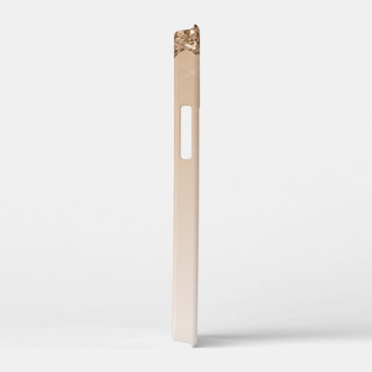 Gold Bling Luxury Sparkle Glitzer Monogram Case-Mate iPhone Hülle (Rückseite / Rechts)