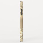 Gold Bling Luxury Sparkle Glitzer Monogram Case-Mate iPhone Hülle (Hinten/Rechts)