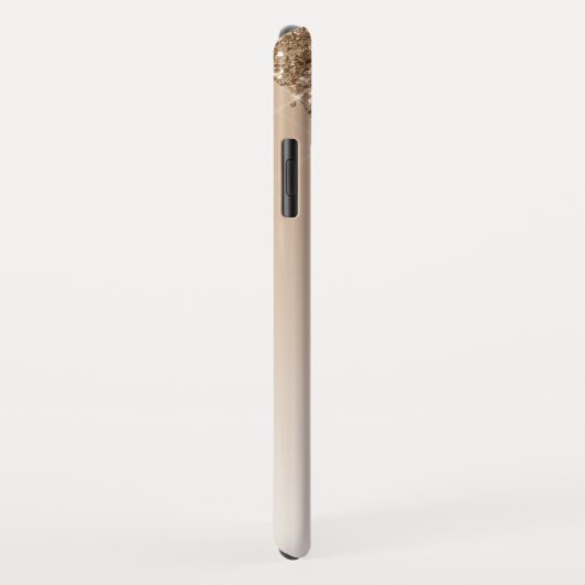 Gold Bling | Luxus Funkelnd Glitzer Monogram Case-Mate iPhone Hülle (Hinten/Rechts)