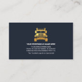 Gold Blöcke für den Lkw-Transport Visitenkarte (Rückseite)