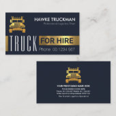 Gold Blöcke für den Lkw-Transport Visitenkarte (Vorne/Hinten)