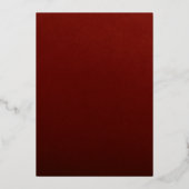 Gold Bloom Office Corporate Christmas Party Folieneinladung (Rückseite)