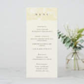Gold Bloom Wedding Menu (Stehend Vorderseite)