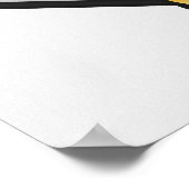 Gold & Blue Contemporary Geometric Abstraction Poster (Ecke)