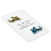 Gold Blue Dragon speichert das Datum Magnet (Rechte Seite)
