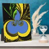 Gold Blue Fotoplatte (Seite)