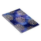 Gold & Blue Galaxy Dharma Mandala Muster Notizblock (Rechte Seite)