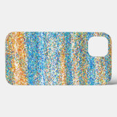 Gold Blue Glitzer Abstrakt Case-Mate iPhone Hülle (Rückseite (Horizontal))