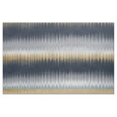 Gold Blue Gray Ikat Zigzag Geometrisches Muster Stoff (Fat Quarter (45,7 x 55,9 cm))