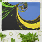 Gold Blue Handtuch (Gefaltet)