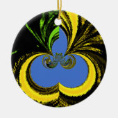 Gold Blue Keramikornament (Vorne)