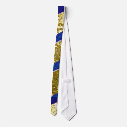 Gold Blue Krawatte (Rückseite)