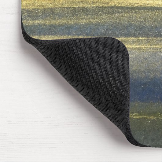 Gold Blue Lines Mousepad (Ecke)