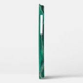 Gold Blue Marbling: Fluid Art Case-Mate iPhone Hülle (Rückseite / Links)