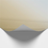 Gold Blue Ombre Geschenkpapier (Ecke)