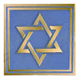 Gold Blue Star von David Art Panel Fotodruck