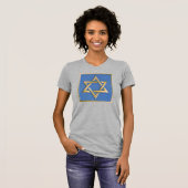 Gold Blue Star von David Art Panel T - Shirt (Vorne ganz)