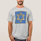 Gold Blue Star von David Art Panel T - Shirt (Vorderseite)