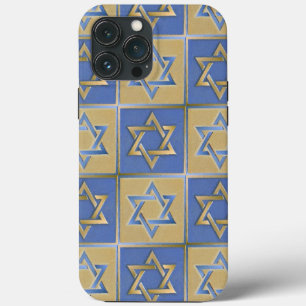 Gold Blue Star von David Art Panels Case-Mate iPho iPhone Hülle
