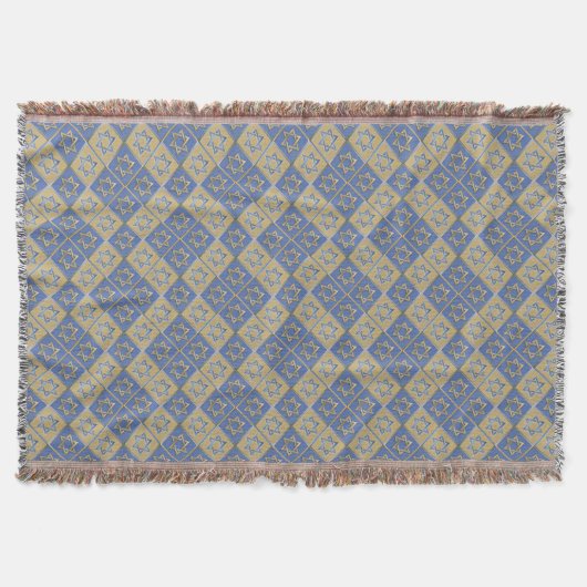 Gold Blue Star von David Art Panels Decke (Vorderseite)