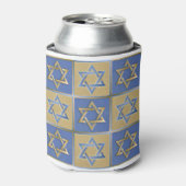 Gold Blue Star von David Art Panels Dosenkühler (Kanne Vorderseite)