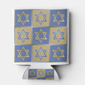 Gold Blue Star von David Art Panels Dosenkühler (Rückseite)