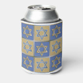 Gold Blue Star von David Art Panels Dosenkühler (Kanne Rückseite)