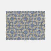 Gold Blue Star von David Art Panels Fleecedecke (Vorderseite (Horizontal))