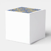 Gold Blue Star von David Art Panels Geschenkschachtel (Rückseite)
