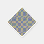 Gold Blue Star von David Art Panels Serviette (Ecke)