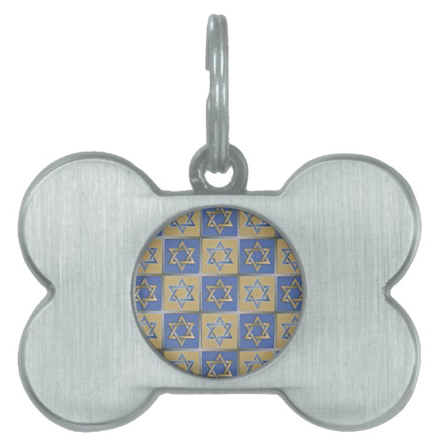 Gold Blue Star von David Art Panels Tiermarke (Vorderseite)