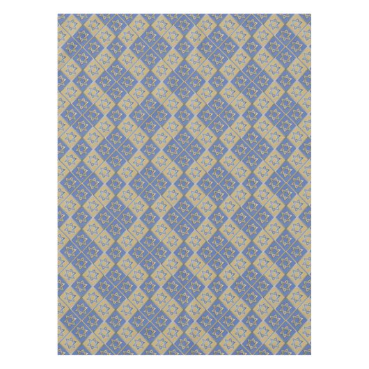 Gold Blue Star von David Art Panels Tischdecke (Vorderseite)
