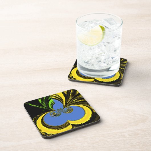 Gold Blue Untersetzer (Rechte Seite)