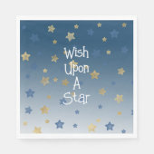 Gold Blue wünscht sich nach einem Star Serviette (Vorderseite)