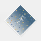 Gold Blue wünscht sich nach einem Star Serviette (Ecke)