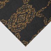 Gold blühe abstraktes Design Seidenpapier (Detail)