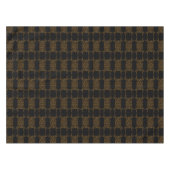 Gold blühe abstraktes Design Tischdecke (Vorderseite (Horizontal))