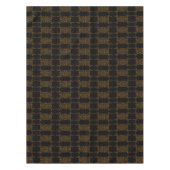 Gold blühe abstraktes Design Tischdecke (Vorderseite)