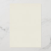 Gold blüht folieneinladung (Rückseite)