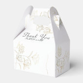 Gold Blume Brautparty Fevor Box Geschenkschachtel (Rückseite)